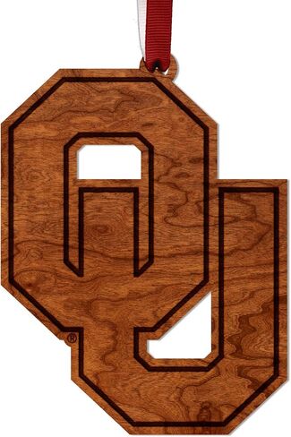 LazerEdge Clemson Tigers Christmas Ornament - Handcrafted from Cherry Wood - Officially Licensed Product in Saudi Arabia