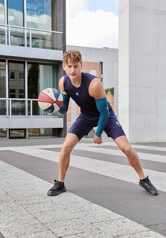 شورت ضيق للرجال من Skins Series-3 Compression Superpose Hybrid 2 في 1 1/2 in Kuwait