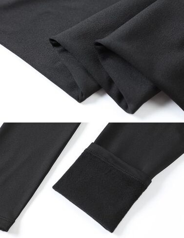 Men's Performance Thermal Pants, 5-Pack Black Athletic Tights, Moisture Wicking for Cold Weather Sports in Saudi Arabia