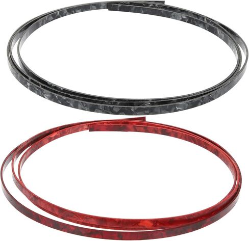 2Pcs Guitar Binding Strip Inlay Strips for Classical Electric Guitars Durable Decorative Edging for Instrument Protection Enhancement in Saudi Arabia