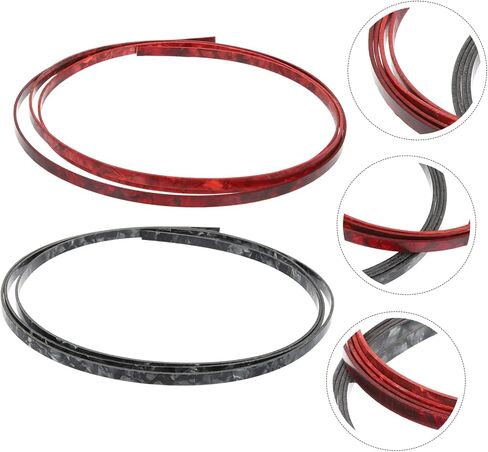 2Pcs Guitar Binding Strip Inlay Strips for Classical Electric Guitars Durable Decorative Edging for Instrument Protection Enhancement in Saudi Arabia