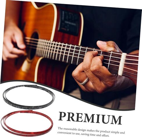 2Pcs Guitar Binding Strip Inlay Strips for Classical Electric Guitars Durable Decorative Edging for Instrument Protection Enhancement in Saudi Arabia