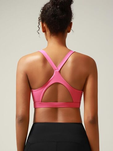Women's Sports Bra High Impact Sports Bras for Women Racerback Supportive Running Bra for Workout Training Yoga in Saudi Arabia