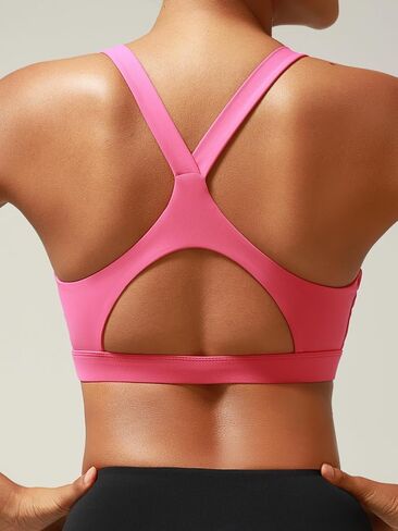 Women's Sports Bra High Impact Sports Bras for Women Racerback Supportive Running Bra for Workout Training Yoga in Saudi Arabia