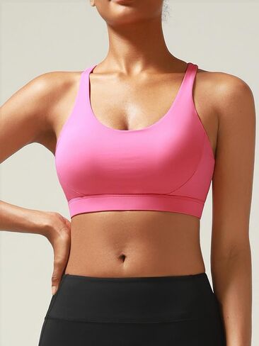 Women's Sports Bra High Impact Sports Bras for Women Racerback Supportive Running Bra for Workout Training Yoga in Saudi Arabia