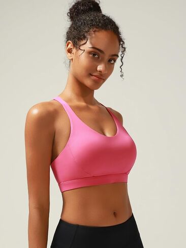 Women's Sports Bra High Impact Sports Bras for Women Racerback Supportive Running Bra for Workout Training Yoga in Saudi Arabia