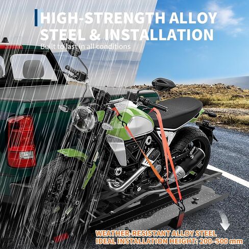 Motorcycle Hitch Carrier Bike Rack Premium Aluminum | 600LB Capacity with Low-Profile Engineering | Quick-Connect Installation for Truck/SUV Applications in Saudi Arabia