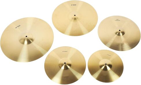 5PCS ZH149 Cymbal Set Brass Rub Shelf Drum Cymbals Jazz Drum Cymbals Cymbal Set 12 inch 14 inch 16 18 20 Shelf in Saudi Arabia