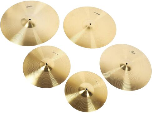 5PCS ZH149 Cymbal Set Brass Rub Shelf Drum Cymbals Jazz Drum Cymbals Cymbal Set 12 inch 14 inch 16 18 20 Shelf in Saudi Arabia