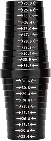 الدراجات سبائك الألومنيوم مقاعد أنبوب Seatpost حجم قياس مقاييس قياس التحجيم مقاييس قياس سريع الحجم أداة in Kuwait