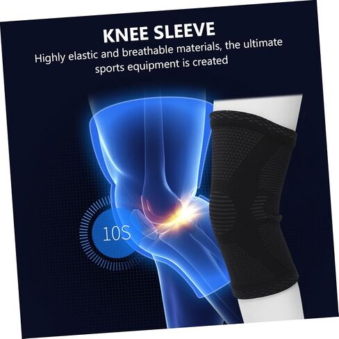 2Pcs Breathable Knee Sleeves for Sports Comfortable Knee Protectors for Running Basketball and Cycling Support for Relief and Injury Prevention in Saudi Arabia