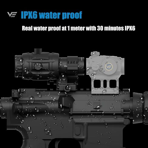 عدسة مكبرة مقاس 26 مم من Vector Optics مزودة بحامل قابل للطي إلى الجانب لمشاهد النقطة الحمراء، للمشاهدة المشتركة المطلقة، ودقة معززة، للتصوير بعيد المدى in Kuwait