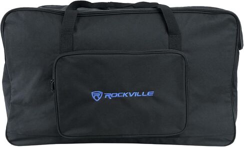 Rockville TB15 v2 Padded Speaker Bag for 15" DJ PA Speakers, Stand Holder, Thick Foam, Rain-Resistant, Dual Handles, for Mobile DJs and Musicians in Saudi Arabia