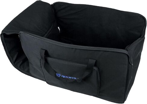 Rockville TB15 v2 Padded Speaker Bag for 15" DJ PA Speakers, Stand Holder, Thick Foam, Rain-Resistant, Dual Handles, for Mobile DJs and Musicians in Saudi Arabia