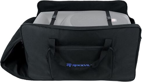 Rockville TB15 v2 Padded Speaker Bag for 15" DJ PA Speakers, Stand Holder, Thick Foam, Rain-Resistant, Dual Handles, for Mobile DJs and Musicians in Saudi Arabia