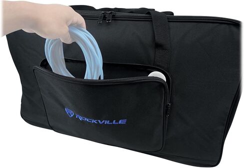 Rockville TB15 v2 Padded Speaker Bag for 15" DJ PA Speakers, Stand Holder, Thick Foam, Rain-Resistant, Dual Handles, for Mobile DJs and Musicians in Saudi Arabia