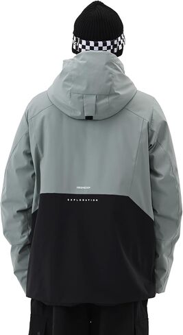 Mens Ski Jacket Snowboard 3L Coat Baggy Waterproof Windproof Warm Insulated Snow Winter Hooded in Saudi Arabia
