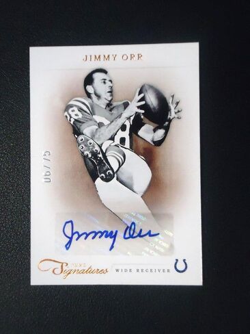 Jimmy Orr 2012 PANINI PRIME SIGNATURES AUTO 6/75 Card #94 COLTS - Football Slabbed Autographed Rookie Cards in Saudi Arabia