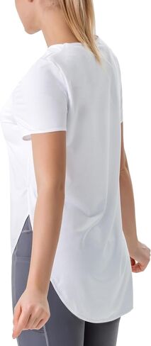 Workout Tank Tops for Women Sleeveless Running Athletic Loose Fit Yoga Tops Active Shirts Sports Gym ExerciseWhite in Saudi Arabia