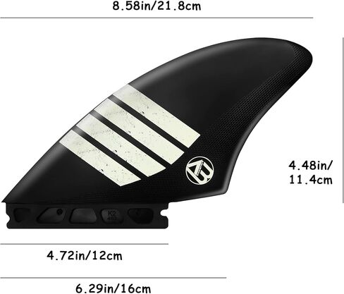 زعانف عارضة مزدوجة لركوب الأمواج (زعانفان) ذات علامة تبويب مزدوجة بأحجام علامة تبويب واحدة زعانف بلاستيكية من النايلون للوحة ركوب الأمواج الطويلة in Kuwait