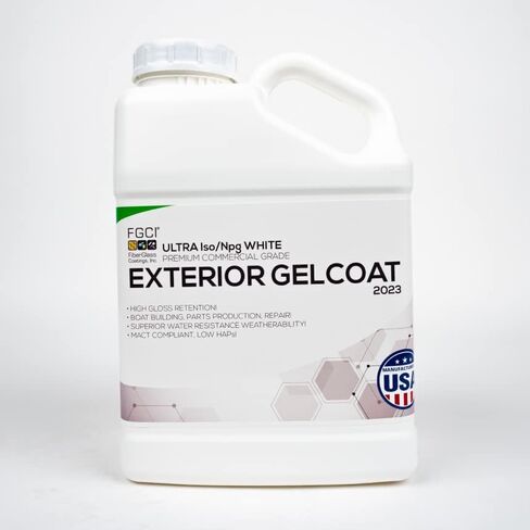 FGCI - 1 Quart Marine Grade Gel coat for Boat Building, RV Gel Coat, Restoration, Carbon Fiber Gel Coat, Fiberglass Repair, Patching, and Repair kit (Sea Foam Green) in Saudi Arabia