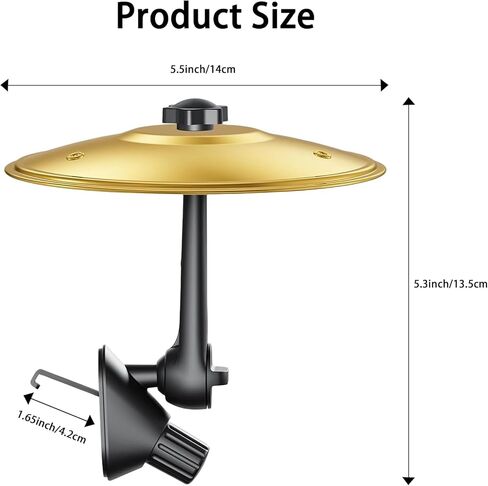 Car Cymbal Air Vent - 360° Adjustable Hand Clap Cymbal for Music Lovers, Easy Clip-On Mini Drum Cymbal, Universal Fit for All Cars, SUVs & Vehicles, Fun Driving Gadget in Saudi Arabia