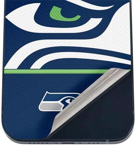 Skinit Decal Phone Skin Compatible with iPhone 17 Pro - Officially Licensed NFL Seattle Seahawks Zone Block Design in Saudi Arabia