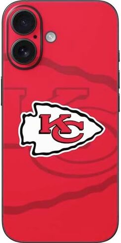 Skinit Decal Phone Skin Compatible with iPhone 17 - Officially Licensed NFL Kansas City Chiefs Design in Saudi Arabia
