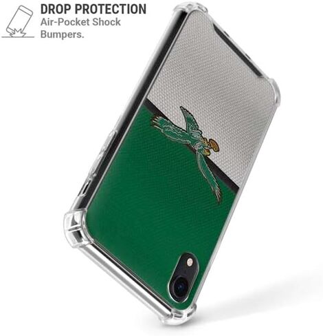 حافظة هاتف Skinit الشفافة متوافقة مع iPhone XR - تصميم شعار NFL Philadelphia Eagles Retro مرخص رسميًا in Saudi Arabia