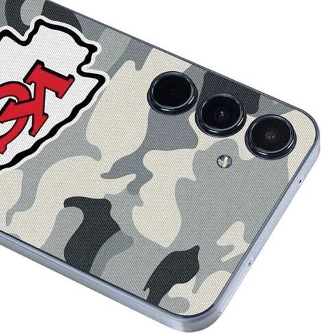 Skinit Decal Phone Skin Compatible with Galaxy A36 5G - Officially Licensed NFL Kansas City Chiefs Red Blast Design in Saudi Arabia
