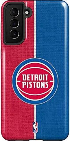 Skinit Pro Phone Case Compatible with Galaxy S21 FE - Officially Licensed NBA Detroit Pistons Hardwood Classics Design in Saudi Arabia