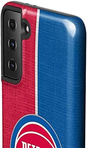 Skinit Pro Phone Case Compatible with Galaxy S21 FE - Officially Licensed NBA Detroit Pistons Hardwood Classics Design in Saudi Arabia