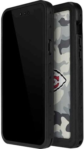 Skinit Waterproof Phone Case Compatible with iPhone 14 Pro Max - Officially Licensed NFL Kansas City Chiefs Camo Design in Saudi Arabia