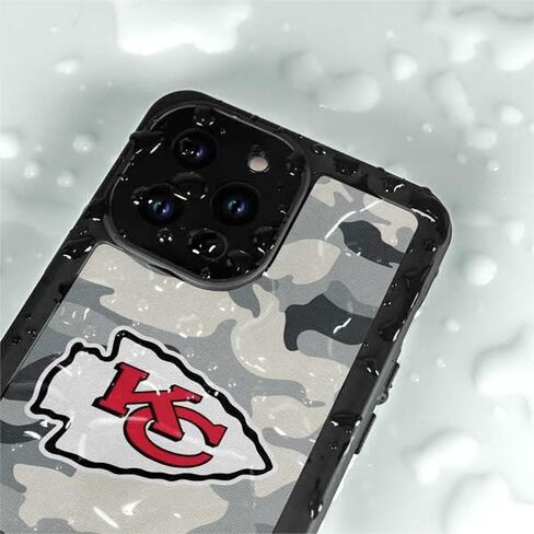 Skinit Waterproof Phone Case Compatible with iPhone 14 Pro Max - Officially Licensed NFL Kansas City Chiefs Camo Design in Saudi Arabia