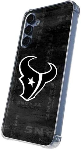 Skinit Clear Phone Case Compatible with Galaxy S24 - Officially Licensed NFL Houston Texans Black & White Design in Saudi Arabia
