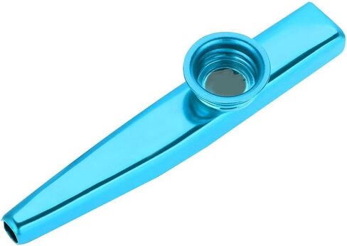 Kazoo for Children, Metal Kazoo Flute Mouth Music Instrument Accessory(Blue) in Saudi Arabia