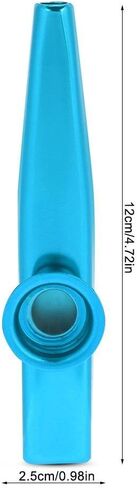 Kazoo for Children, Metal Kazoo Flute Mouth Music Instrument Accessory(Blue) in Saudi Arabia