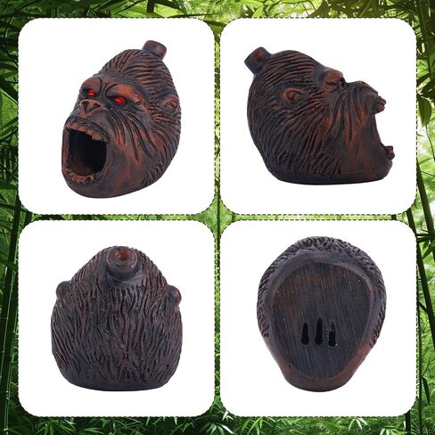 Aztec Death Whistle, Bigfoot Gorilla Loudest Authentic Whistle for Halloween Mexican the Dead Celebration Gifts Easy to Blow Collectible Decor Self Defense(Silver) in Saudi Arabia