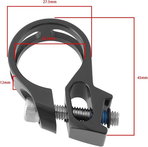 2pcs 22.7mm Bike Discrete Trigger Clamp Bike Shifter Clamp Replacement Compatible with SRAM Discrete X5 X7 X9 X0 XX XO1XX1 Black in Saudi Arabia