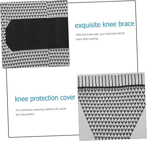 PartyKindom Breathable Sports Knee Pads 1 Pair Compression Silicone Spring Knee Sleeves for Outdoor Activities Running Basketball Cycling Comfortable Material in Saudi Arabia