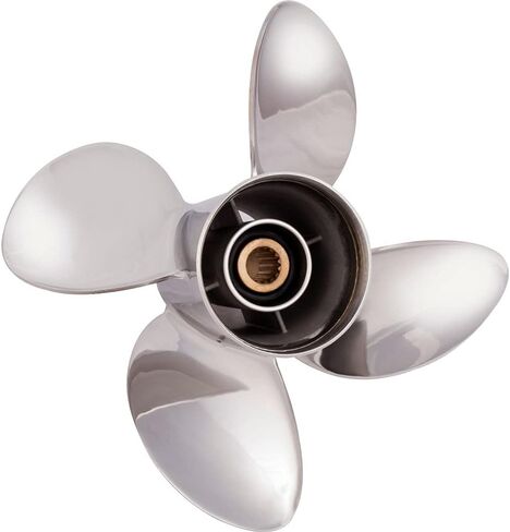 Solas 3553-141-19 HR Titan 4 مروحة من الفولاذ المقاوم للصدأ ذات 4 شفرات - RH، قطر 14-1/8 بوصة × 19 بوصة in Saudi Arabia