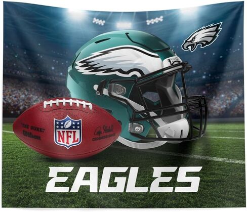NORTHWEST The Company NFL Philadelphia Eagles Printed Wall Hanging, 34" x 40", Gametime, Team Colors in Saudi Arabia