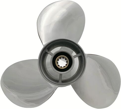 Propeller 25-30HP 10-1/4X13 Stainless Steel 10 Tooth SS Prop for Suzuki Outboard, Highly polished surface in Saudi Arabia
