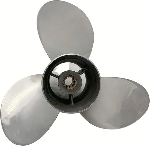 Propeller 25-30HP 10-1/4X13 Stainless Steel 10 Tooth SS Prop for Suzuki Outboard, Highly polished surface in Saudi Arabia