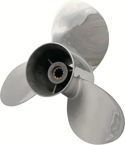 Propeller 25-30HP 10-1/4X13 Stainless Steel 10 Tooth SS Prop for Suzuki Outboard, Highly polished surface in Saudi Arabia