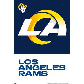 Trends International NFL Los Angeles Rams - ملصق حائط بشعار 20، 22.375 بوصة × 34 بوصة، إصدار ممتاز غير مؤطر in Saudi Arabia