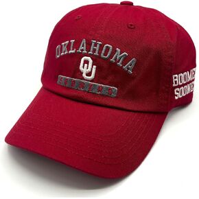 Officially Licensed Oklahoma University Classic Edition Clean Up Hat Relaxed Fit Adjustable Team Logo Crimson Cap in Kuwait