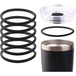 Joshey Rubber Seal Replacement Gaskets for Yeti Rambler 20 oz Tumbler - Leak-Proof Seal & O Ring Replacement Parts for Yeti 25 oz Straw Mug Lid, 6 Packs in Saudi Arabia