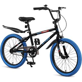 دراجة أطفال مقاس 20 بوصة طراز BMX، دراجات بناتي أولاد تتراوح أعمارهم بين 8 و12 عامًا، دراجة أطفال ذات سرعة واحدة للأولاد والبنات، دراجة أولاد خفيفة الوزن مع مقعد قابل للتعديل، ألوان متعددة in Kuwait