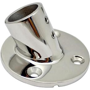 Heavy Dudy 316 Stainless Steel Boat Round Base,30°/45°/60°/90° Marine Yacht Hand Rail Fitting Rail Tube Stanchion Base Column Accessories -1Pack in Kuwait